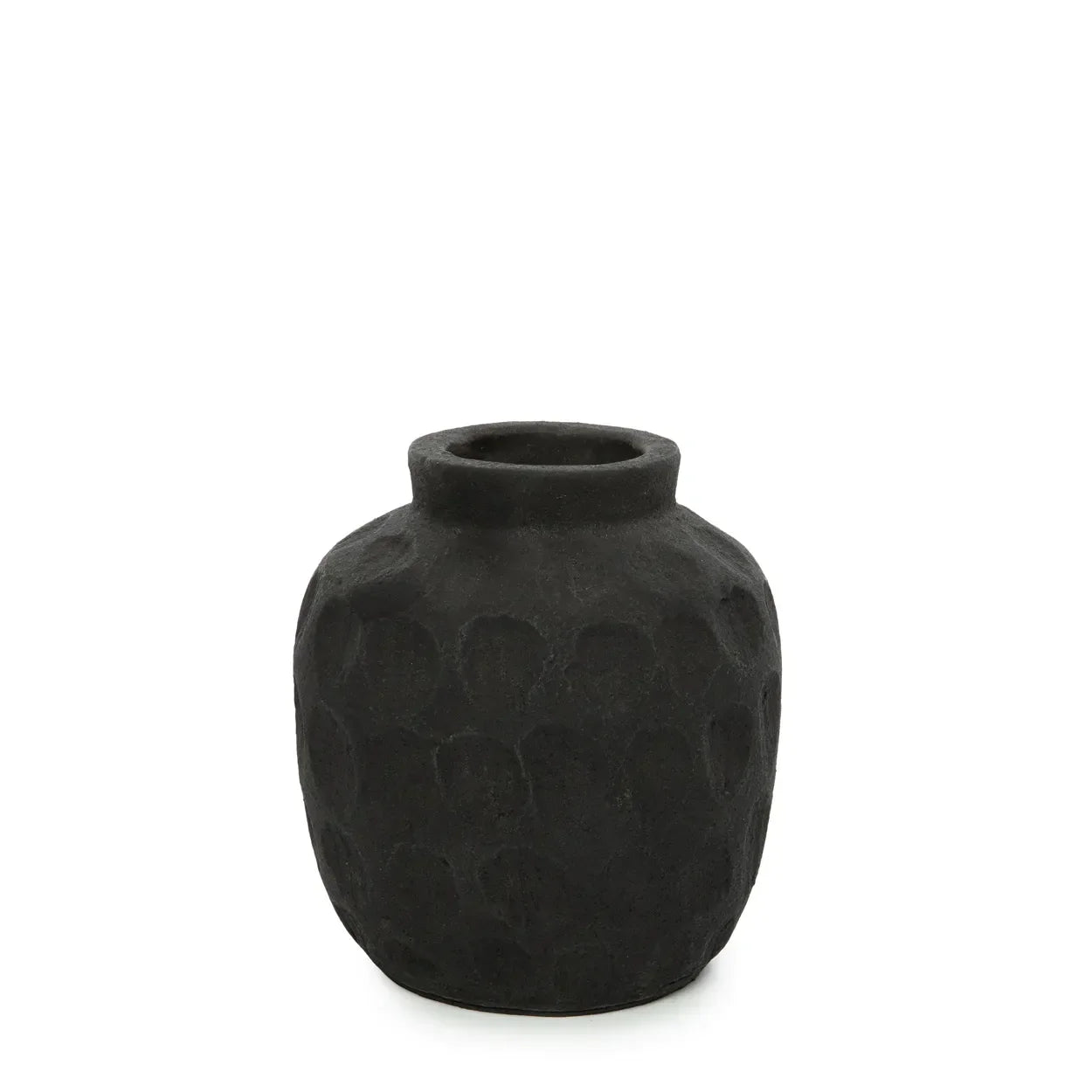 The Trendy Vase - Black - S in terracotta — handmade luxury vase curated by Laiyahome — view 3