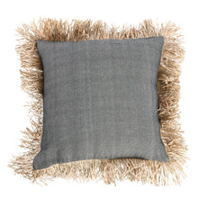 The Cotton Bonita Cushion Cover - Natural Black - 60x60 in cotton — handmade luxury cushion cover curated by Laiyahome — view 3