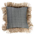 The Cotton Bonita Cushion Cover - Natural Black - 40x40 in cotton — handmade luxury cushion cover curated by Laiyahome — view 3