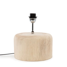 The Teak Wood Table Lamp Base - Natural in wood — handmade luxury table lamp curated by Laiyahome — view 3