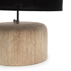 The Teak Wood Table Lamp Base - Natural in wood — handmade luxury table lamp curated by Laiyahome — view 4