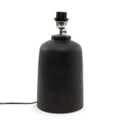 The Table Lamp Base - Black in terracotta, earthenware — handmade luxury table lamp curated by Laiyahome — view 2