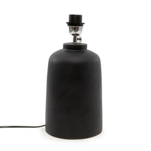 The Table Lamp Base - Black in terracotta, earthenware — handmade luxury table lamp curated by Laiyahome — view 2