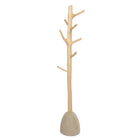 The Concrete Coat Hanger - Natural in wood — handmade luxury coat stand curated by Laiyahome