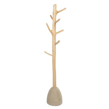 The Concrete Coat Hanger - Natural in wood — handmade luxury coat stand curated by Laiyahome