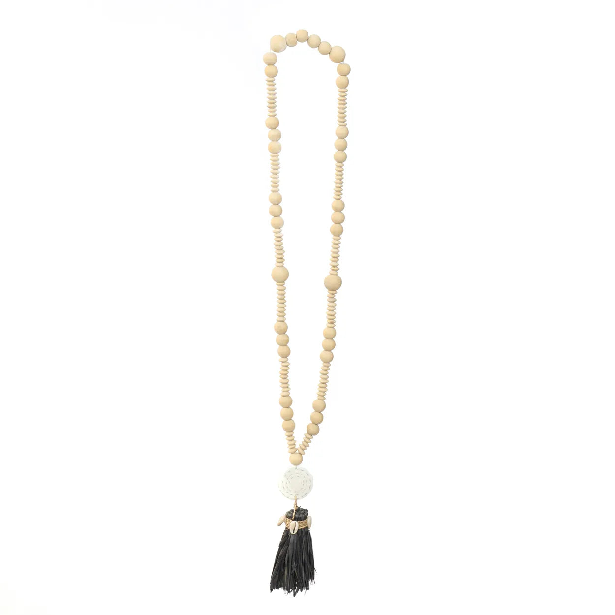 The Lovina Necklace - Natural Black in shell — handmade luxury necklace curated by Laiyahome — view 3