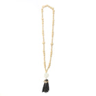 The Lovina Necklace - Natural Black in shell — handmade luxury necklace curated by Laiyahome — view 3