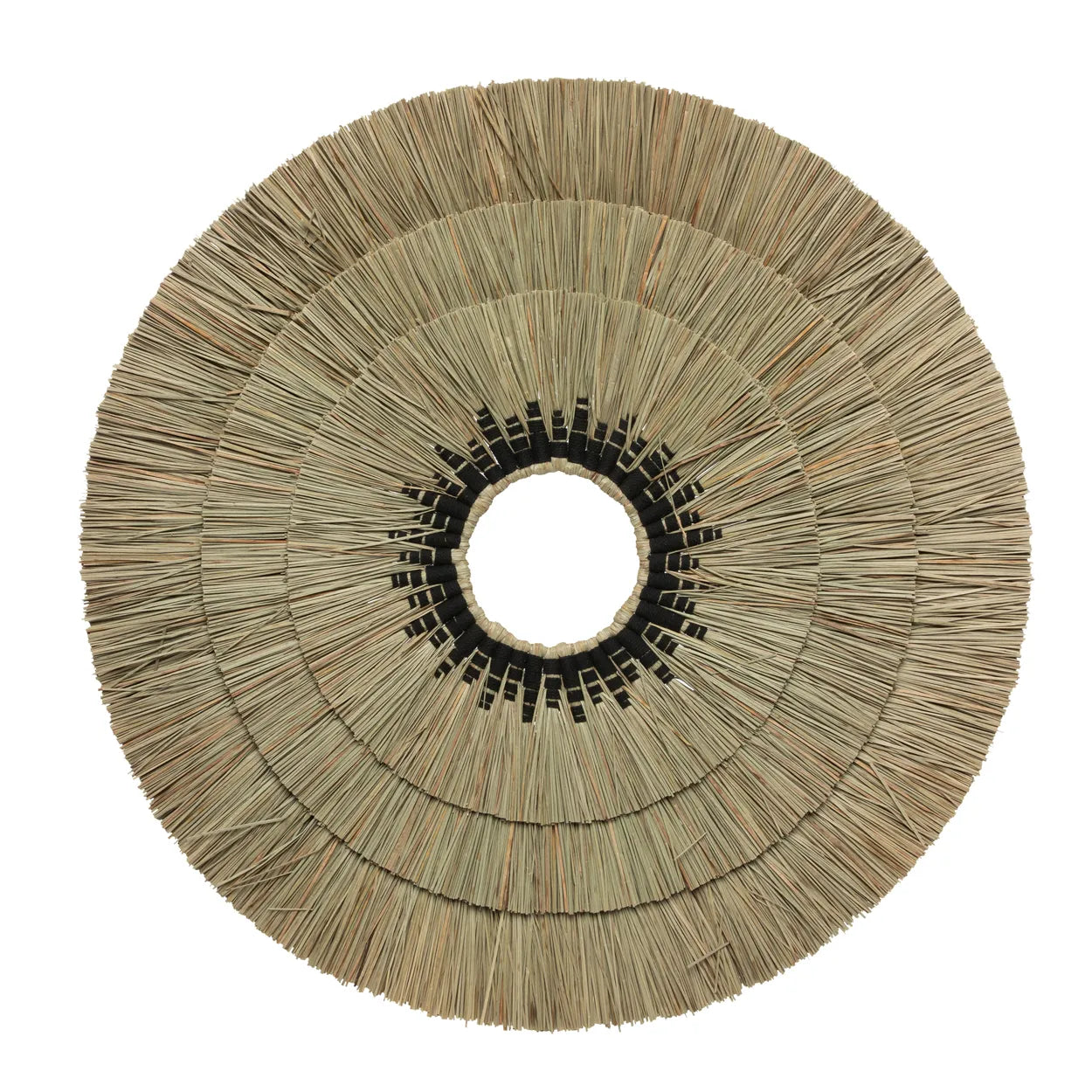 The Mengdong Wall Deco - Natural Black in grass — handmade luxury wall decoration curated by Laiyahome — view 3