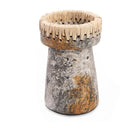 The Pretty Candle Holder - Antique Grey - L in terracotta — handmade luxury tea light holder curated by Laiyahome — view 3