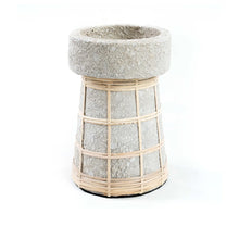 The Serene Candle Holder - Concrete Natural - L in terracotta — handmade luxury tea light holder curated by Laiyahome — view 3