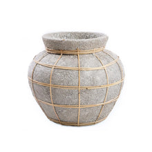 The Belly Vase - Concrete Natural - M in terracotta — handmade luxury vase curated by Laiyahome