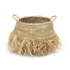 The Raffia Deluxe Baskets - Natural - Medium in raffia — handmade luxury storage basket curated by Laiyahome — view 3