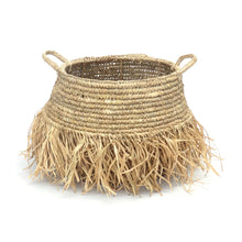 The Raffia Deluxe Baskets - Natural - Medium in raffia — handmade luxury storage basket curated by Laiyahome — view 3
