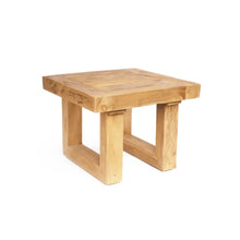 The Reclaimed Teak Side Table - Natural in wood — handmade luxury side table curated by Laiyahome — view 3