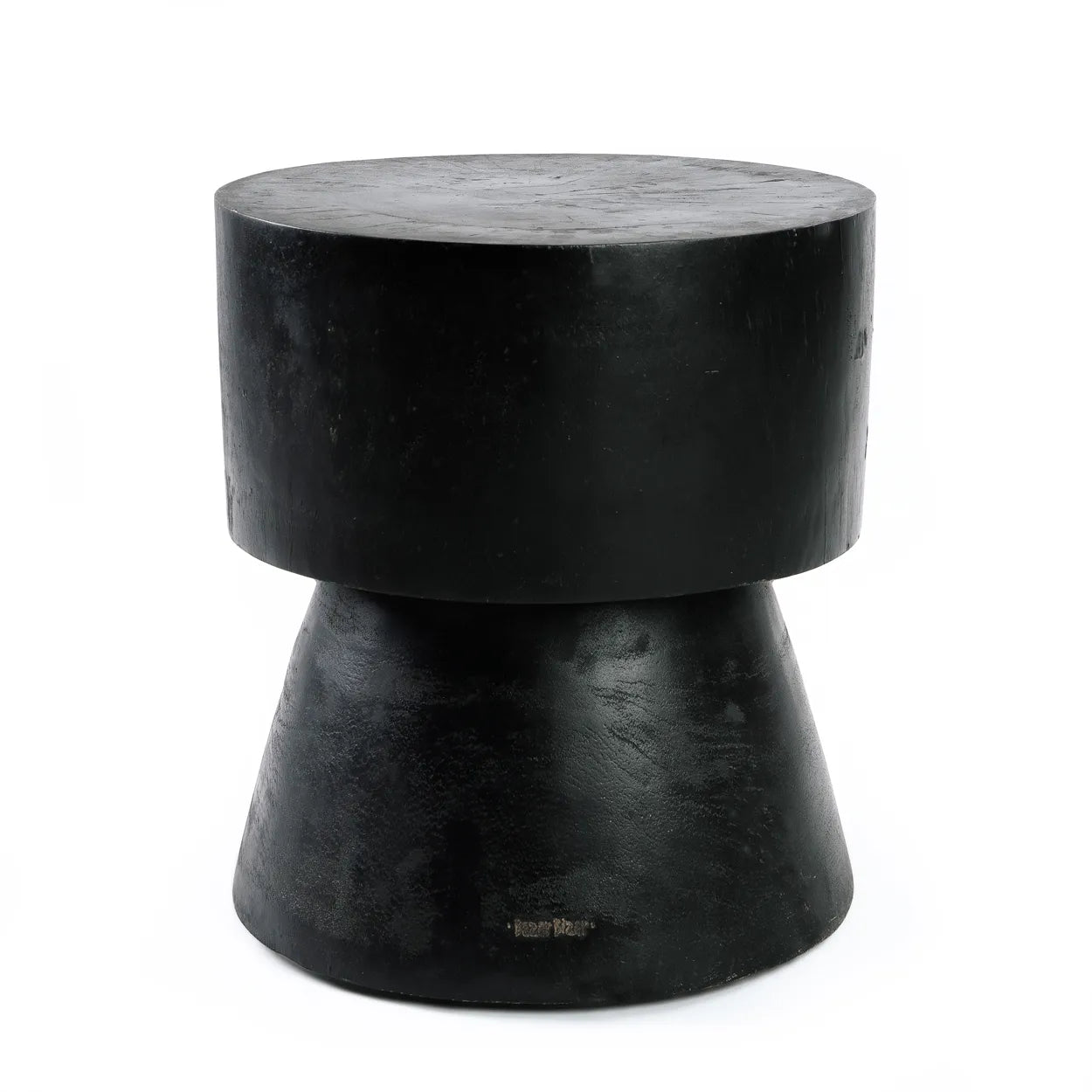 The Warmi Stool - Black in wood — handmade luxury stool curated by Laiyahome