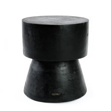 The Warmi Stool - Black in wood — handmade luxury stool curated by Laiyahome
