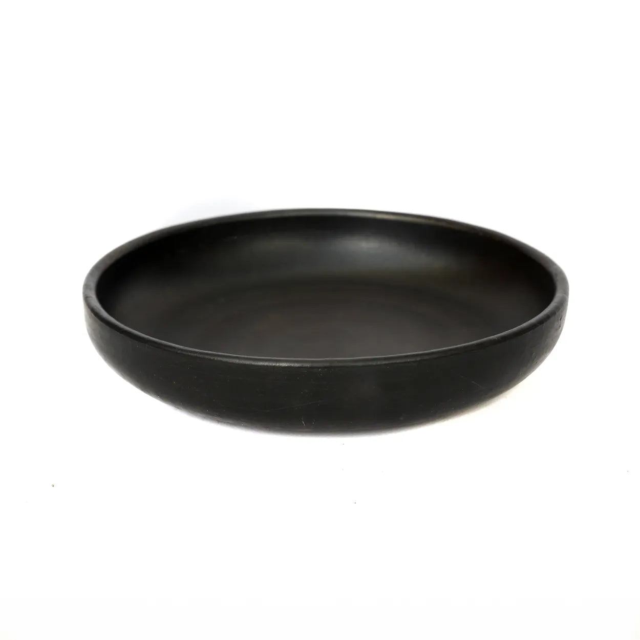 The Burned Deep Plate - Black - M in terracotta — handmade luxury dinner plate curated by Laiyahome — view 3