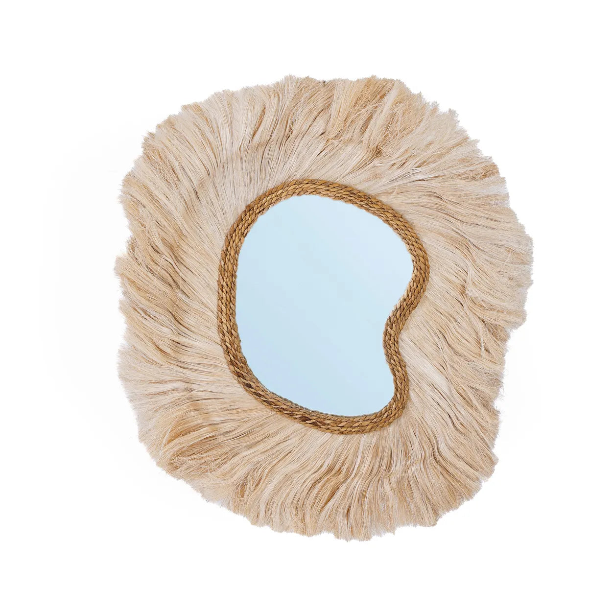 The La Principessa Mirror - Natural - L in grass — handmade luxury wall mirror curated by Laiyahome — view 3