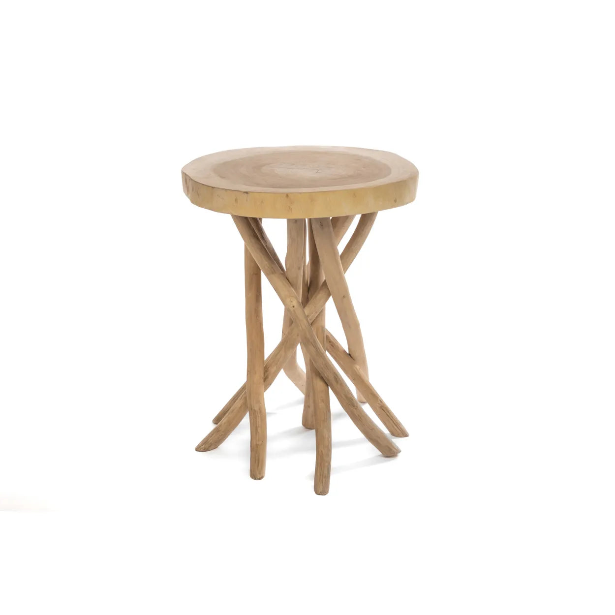 The Gili Side Table in wood — handmade luxury side table curated by Laiyahome — view 3