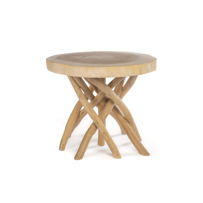 The Gili Low Table in wood — handmade luxury side table curated by Laiyahome