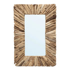 The Driftwood Framed Mirror - Natural - M in wood — handmade luxury wall mirror curated by Laiyahome — view 3
