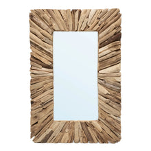 The Driftwood Framed Mirror - Natural - M in wood — handmade luxury wall mirror curated by Laiyahome — view 3