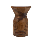 The Bloom Stool - Natural in wood — handmade luxury stool curated by Laiyahome