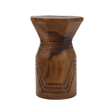 The Bloom Stool - Natural in wood — handmade luxury stool curated by Laiyahome