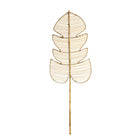 The Rattan Monstera - Natural in rattan — handmade luxury standing decoration curated by Laiyahome — view 3