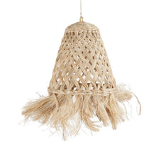 The Abaca Jelly Fish Pendant - Natural - S in grass — handmade luxury pendant lamp curated by Laiyahome — view 3
