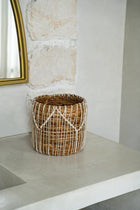 The Macra-mazing Basket - Natural White - M in cotton — handmade luxury storage basket curated by Laiyahome — view 4