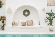 The Mengdong Wall Deco - Natural White in grass — handmade luxury wall decoration curated by Laiyahome — view 2