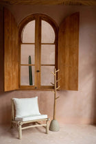The Island One Seater - Natural White in wood, textile — handmade luxury sofa curated by Laiyahome — view 2