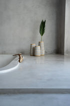 The Cutie Vase - Concrete Natural - L in terracotta — handmade luxury vase curated by Laiyahome — view 4