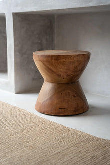 The Pacha Mama Stool - Natural in wood — handmade luxury stool curated by Laiyahome — view 2