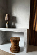 The Mazu Stool - Natural in wood — handmade luxury stool curated by Laiyahome — view 4
