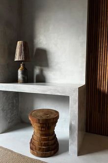 The Mazu Stool - Natural in wood — handmade luxury stool curated by Laiyahome — view 4
