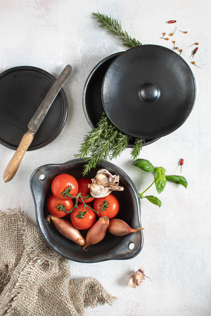 The Burned Pot - Black in terracotta — handmade luxury stock pot curated by Laiyahome — view 2