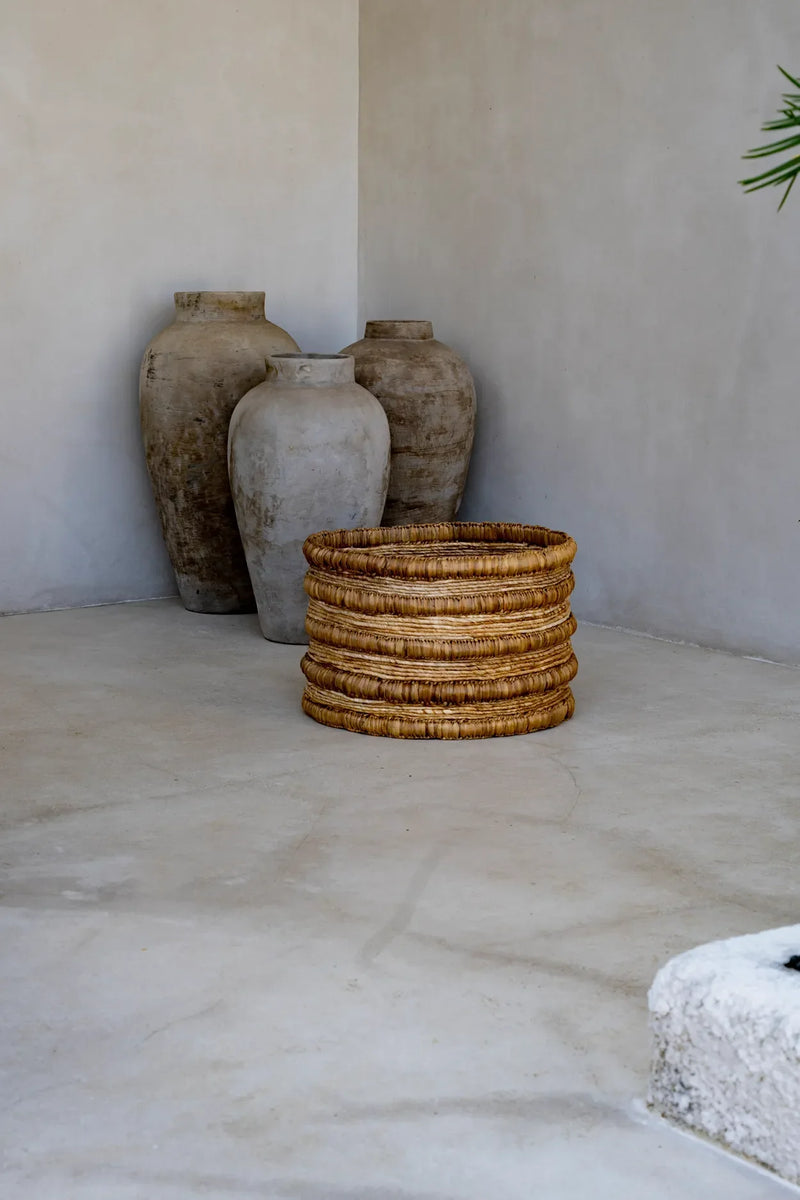 The Chungu Basket in seagrass — handmade luxury storage basket curated by Laiyahome — view 2