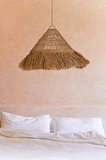 The Summer Vibes Pendant - Natural - XL in grass — handmade luxury pendant lamp curated by Laiyahome — view 2
