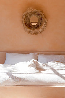 The Abaca Solomon Mirror - Natural in grass — handmade luxury wall mirror curated by Laiyahome — view 4