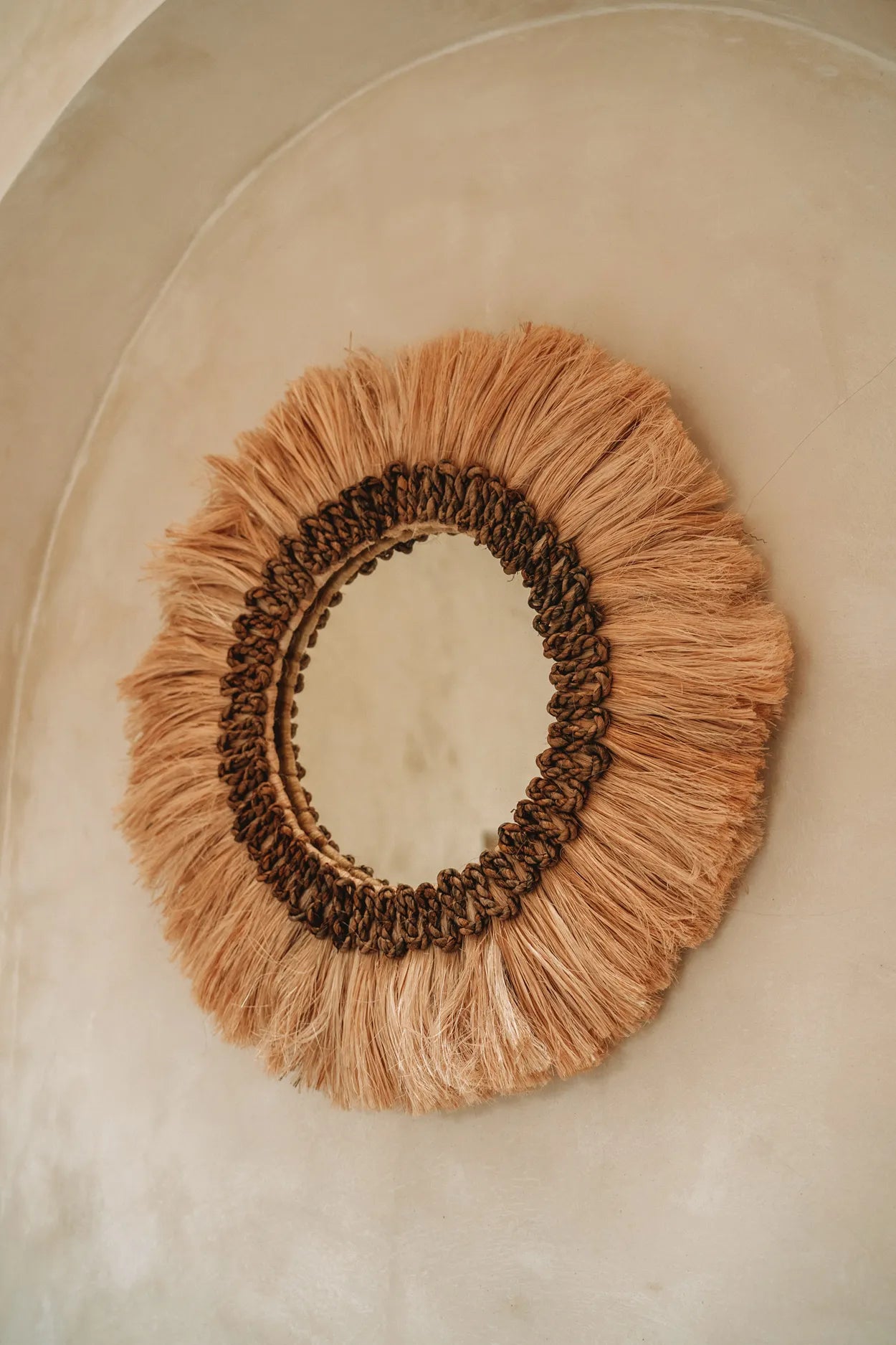 The Mowgli Mirror - Natural - M in glass — handmade luxury wall mirror curated by Laiyahome — view 4