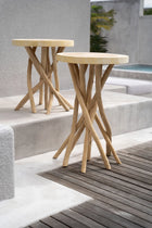 The Gili Side Table in wood — handmade luxury side table curated by Laiyahome — view 4
