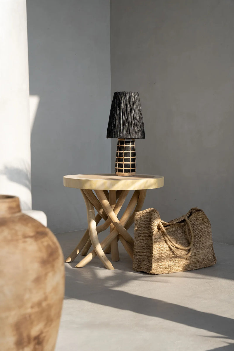 The Gili Low Table in wood — handmade luxury side table curated by Laiyahome — view 2