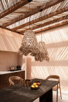 The Abaca Jelly Fish Pendant - Natural - M in grass — handmade luxury pendant lamp curated by Laiyahome — view 4