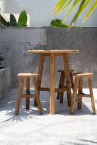 The Fusuma Bar Table - Outdoor in wood — handmade luxury dining table curated by Laiyahome — view 2