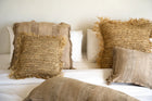 The Oh My Gee Cushion Cover - Concrete Velvet - 40x40 in velvet — handmade luxury cushion cover curated by Laiyahome — view 4