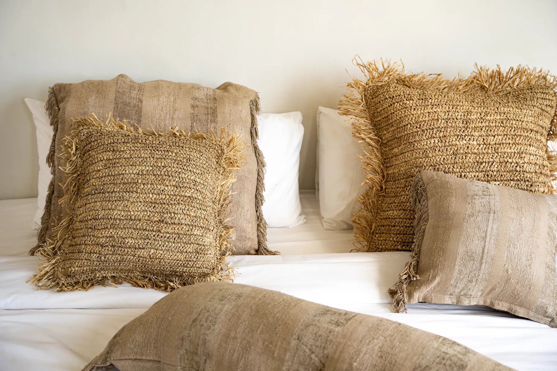 The Oh My Gee Cushion Cover - Concrete Velvet - 40x40 in velvet — handmade luxury cushion cover curated by Laiyahome — view 4