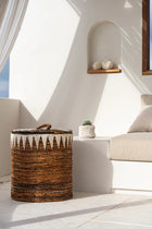 The Banana Stitched Laundry Baskets - L in palm leaf — handmade luxury storage basket curated by Laiyahome — view 2