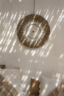 The Raffia Macramé Wall Deco - White Natural in grass — handmade luxury wall decoration curated by Laiyahome — view 2